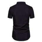 Elegante camisa estampada de hombre para todos los días