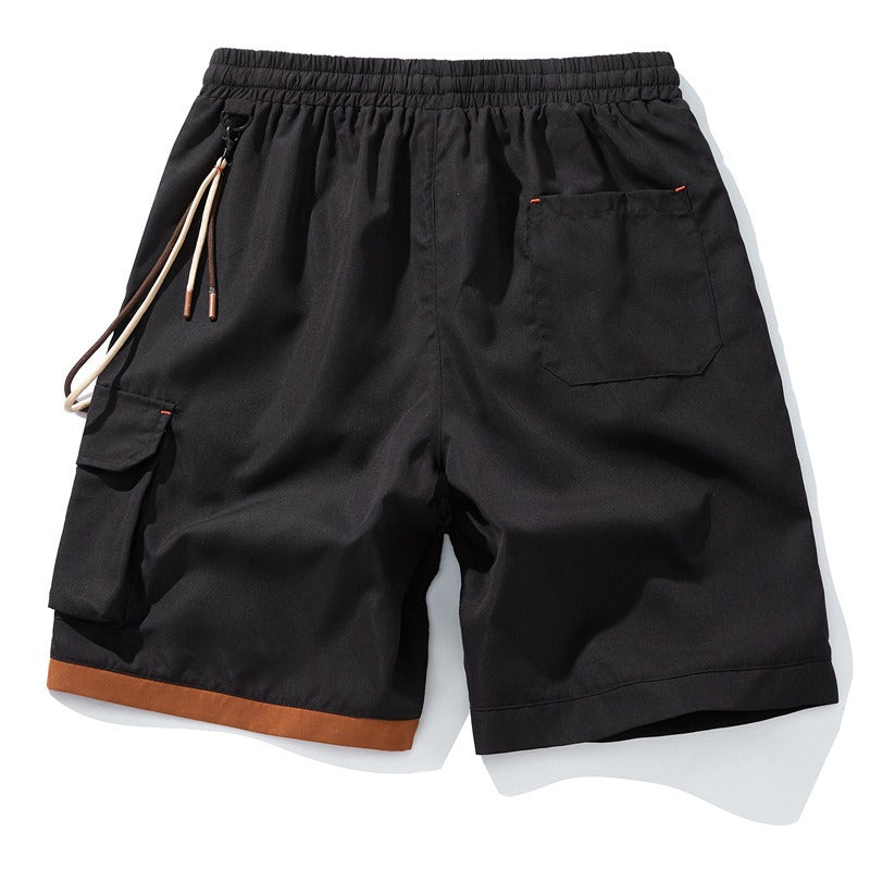 Pantalones cortos para hombre estilo deportivo con bolsillo lateral decorativo - Victor