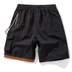 Pantalones cortos para hombre estilo deportivo con bolsillo lateral decorativo - Victor