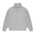 Jersey hombre canalé cremallera cuello alto - Nils