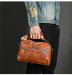 Bolso de mano hombre piel sintética diseño urbano compacto - Laurent