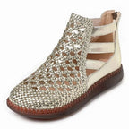 Sandalias mujer trenzadas diseño calado suela flexible - Martina