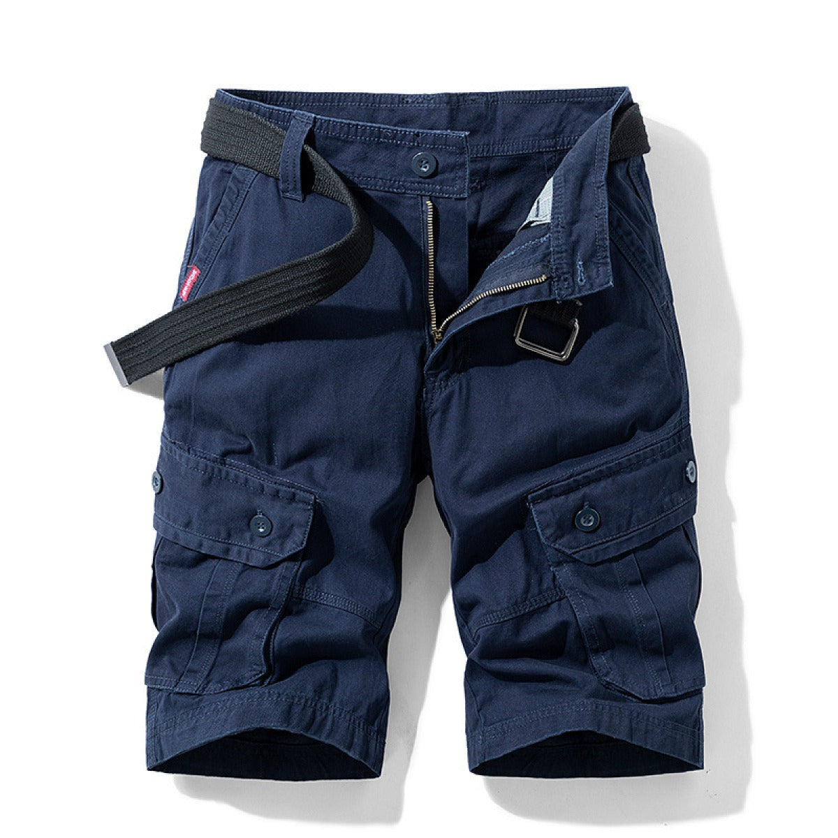 Pantalón corto cargo para hombre con cinturón - Adrien