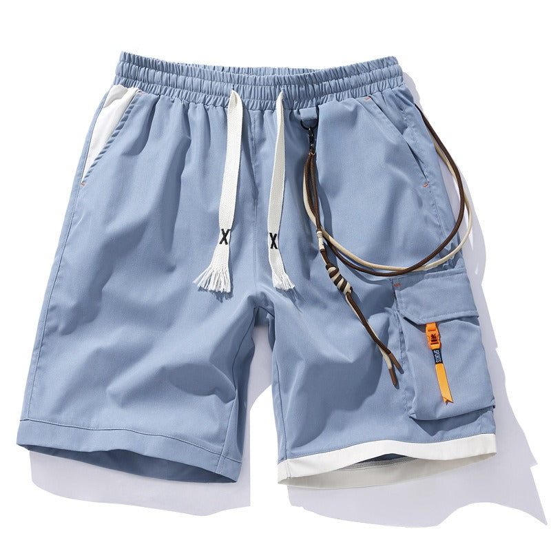 Pantalones cortos para hombre estilo deportivo con bolsillo lateral decorativo - Victor