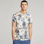 Camiseta para hombre con manga corta estampado floral estilo casual - Mateo