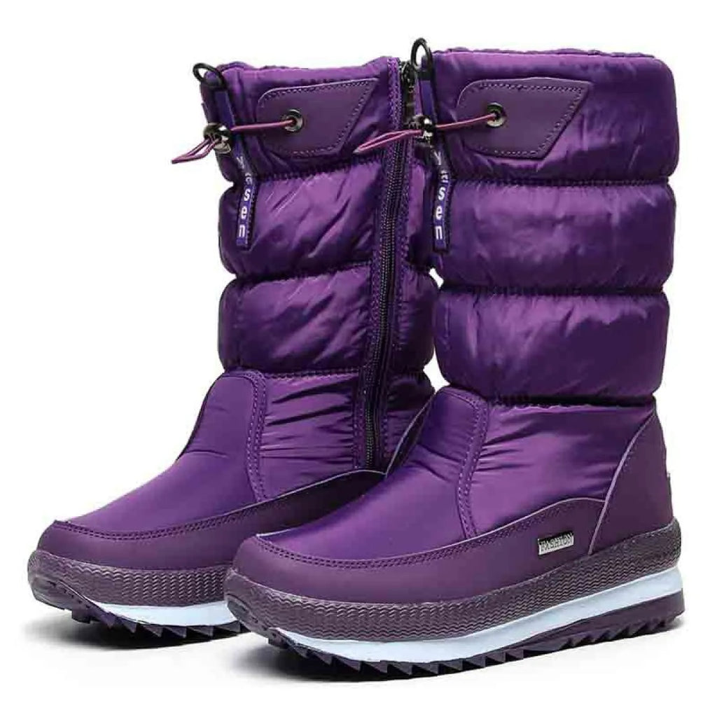 Botas de invierno para mujer efecto acolchado impermeable - Ilaria