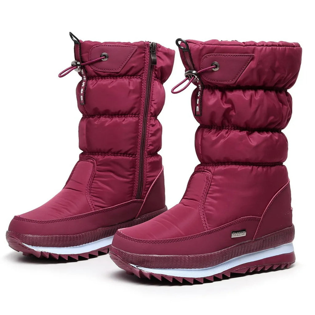 Botas de invierno para mujer efecto acolchado impermeable - Ilaria