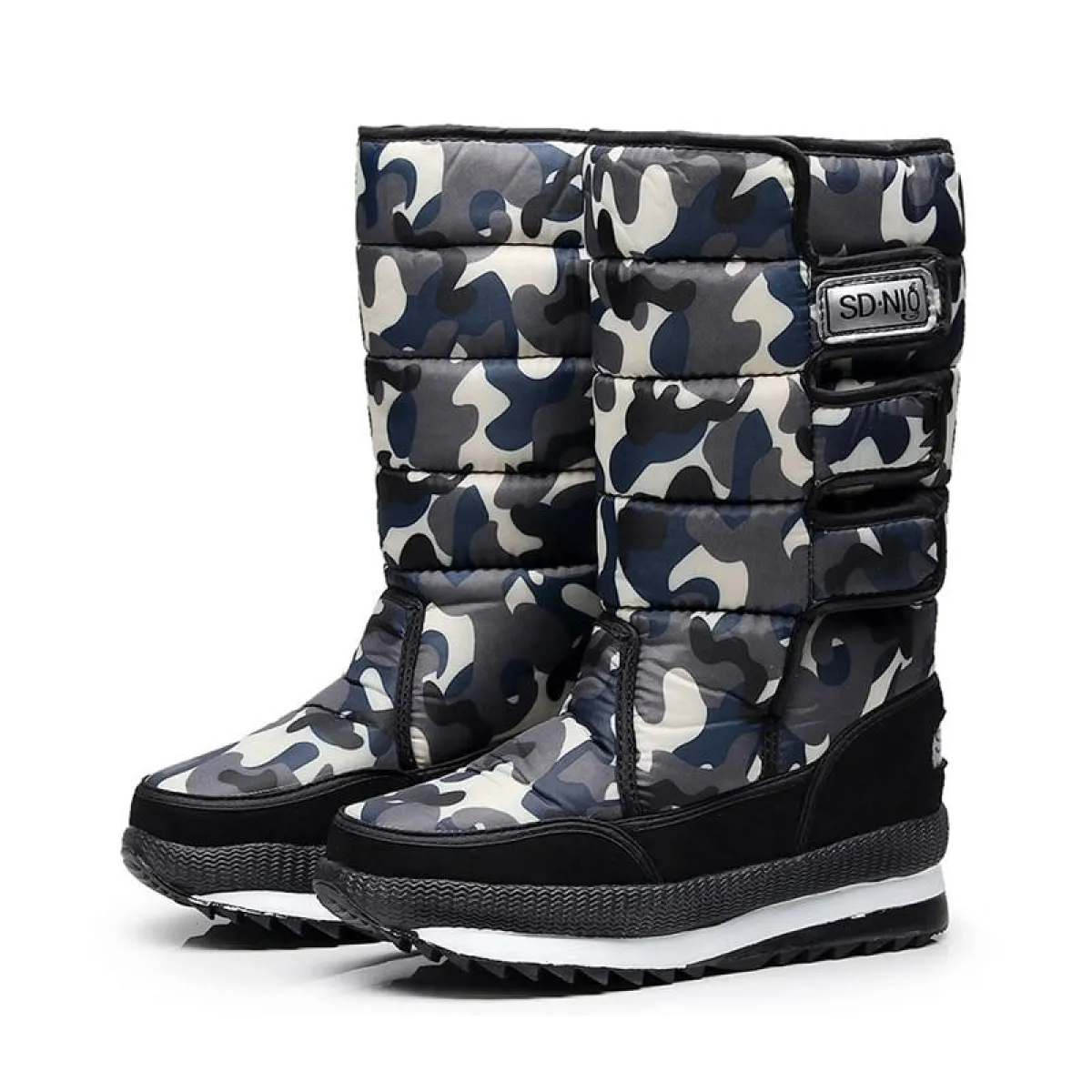 Botas de invierno para mujer efecto acolchado impermeable - Ilaria