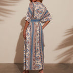 Vestido para mujer bohemio con escote en V manga kimono - Yara