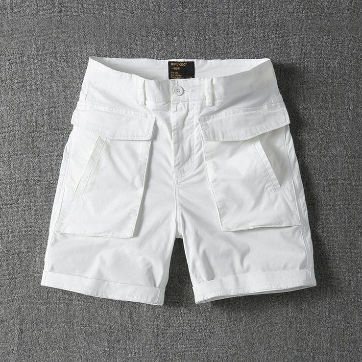 Pantalones cortos para hombre algodón bolsillos cargo estilo casual - Erik