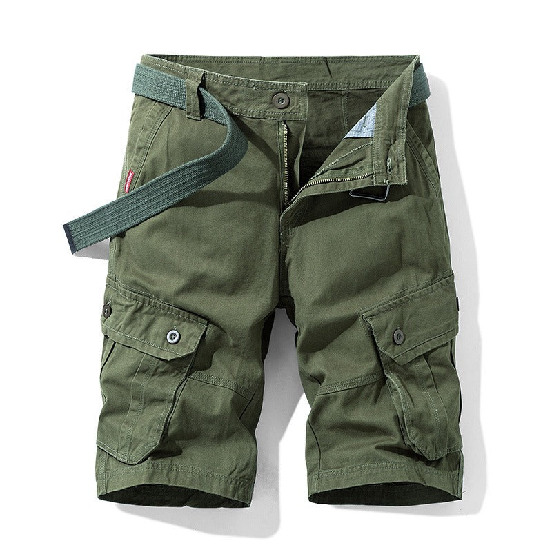 Pantalón corto cargo para hombre con cinturón - Adrien