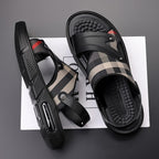 Sandalias para hombre de piel sintética diseño cruzado - Milan