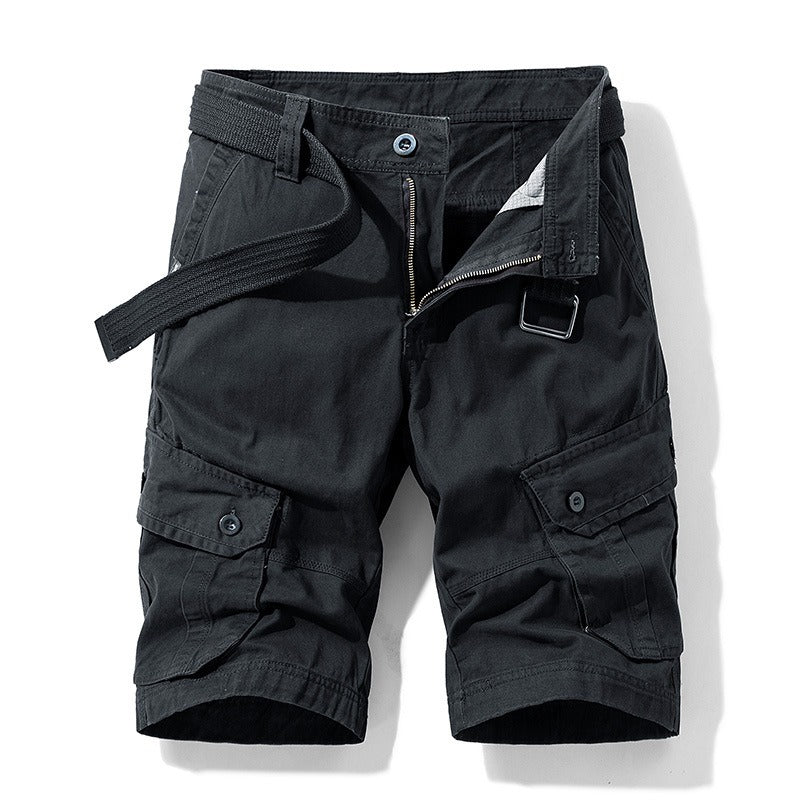 Pantalón corto cargo para hombre con cinturón - Adrien