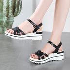 Sandalias Plataforma Mujer Cruzadas Minimalistas - Irina
