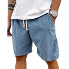 Pantalones cortos hombre pana casual tiro medio relajado - Eland