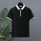 Polo hombre algodón contraste estilo clásico - Luis