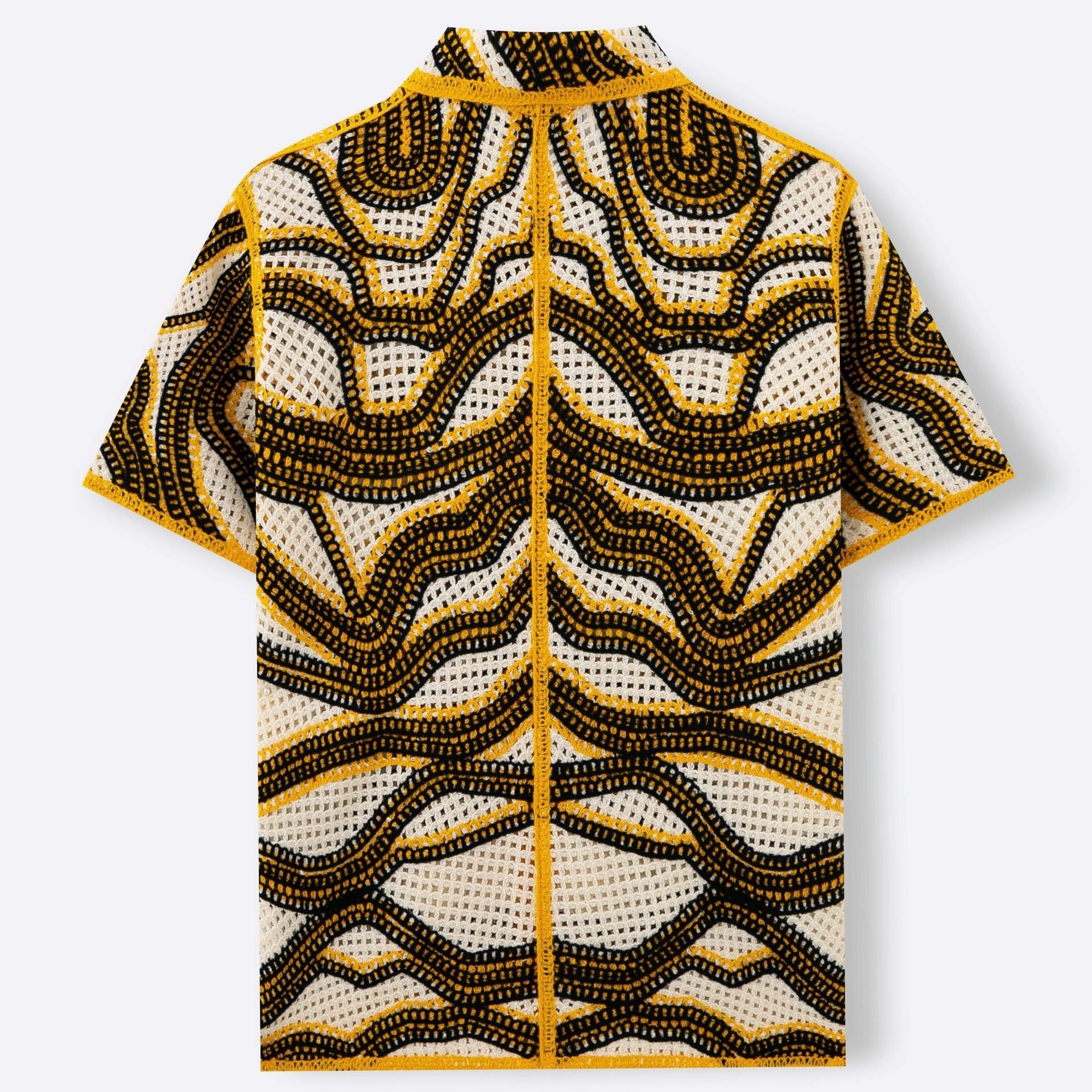 Camisa hombre crochet bordado estilo retro - Malik