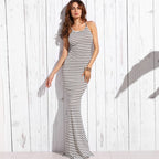 Vestido largo para mujer de tirantes cruzados estilo ajustado - Celina