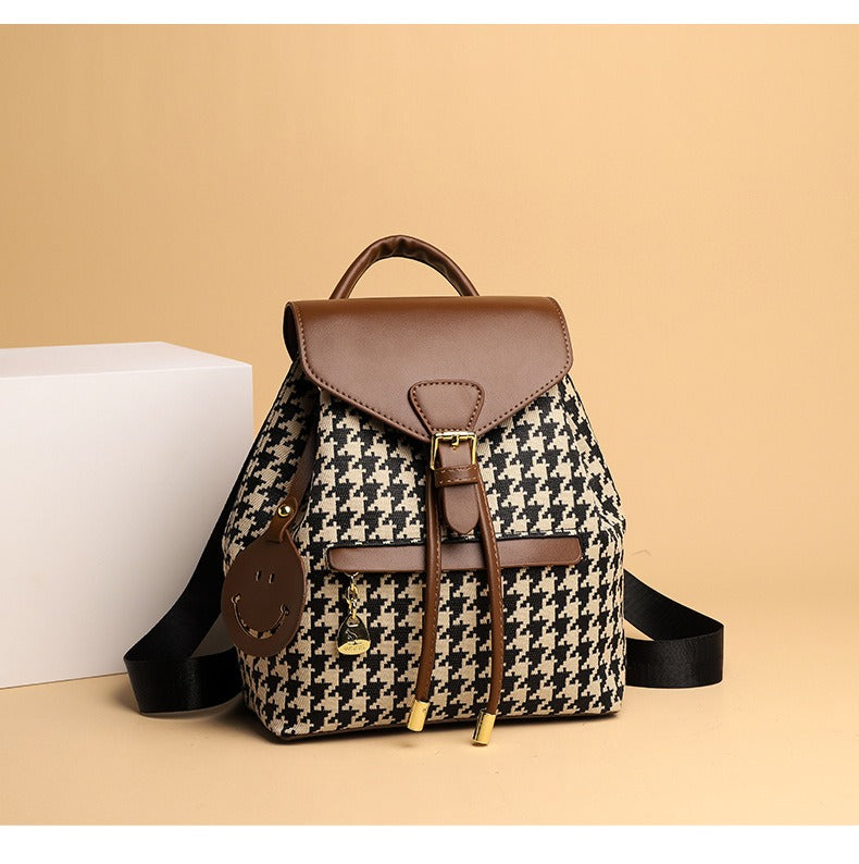 Mochila mujer piel sintética trenzada bicolor - Clarys
