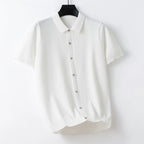 Camisa para hombre de punto fino de manga corta - Renzo