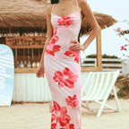 Vestido para mujer floral de tirantes corte ajustado - Kailani