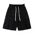 Pantalones cortos para mujer de bolsillos grandes con cremalleras estilo casual - Fey