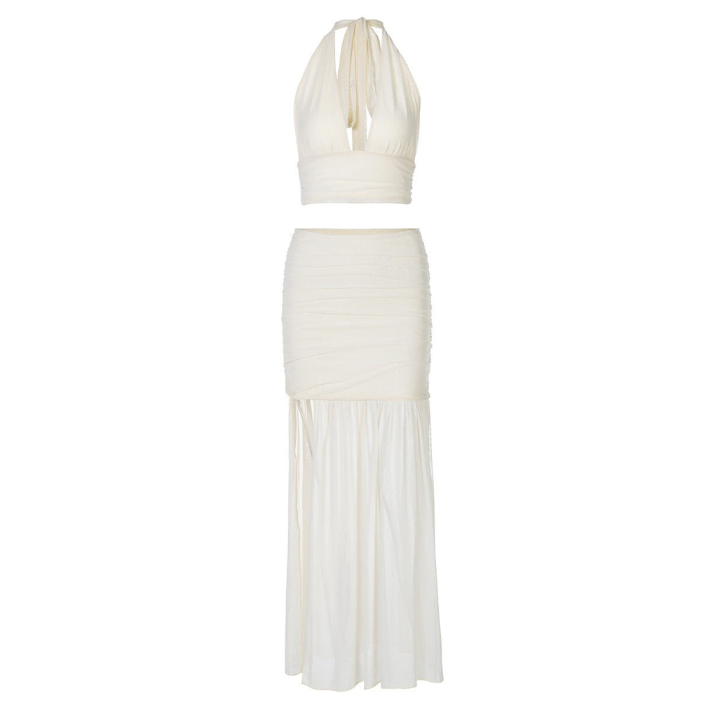 Conjunto halter con falda larga - Noelle