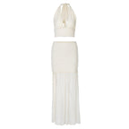 Conjunto halter con falda larga - Noelle