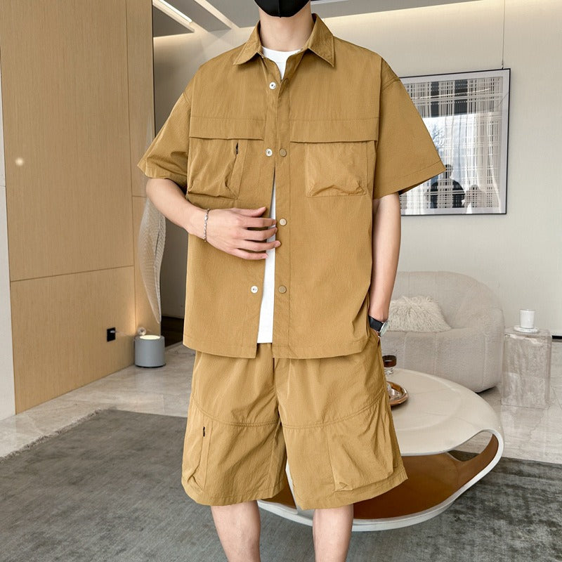 Conjunto verano para hombre bolsillos utilitarios estilo relajado - Kenji