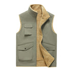 Chaleco hombre forro polar multibolsillos estilo outdoor - Owen