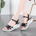 Sandalias Plataforma Mujer Cruzadas Minimalistas - Irina
