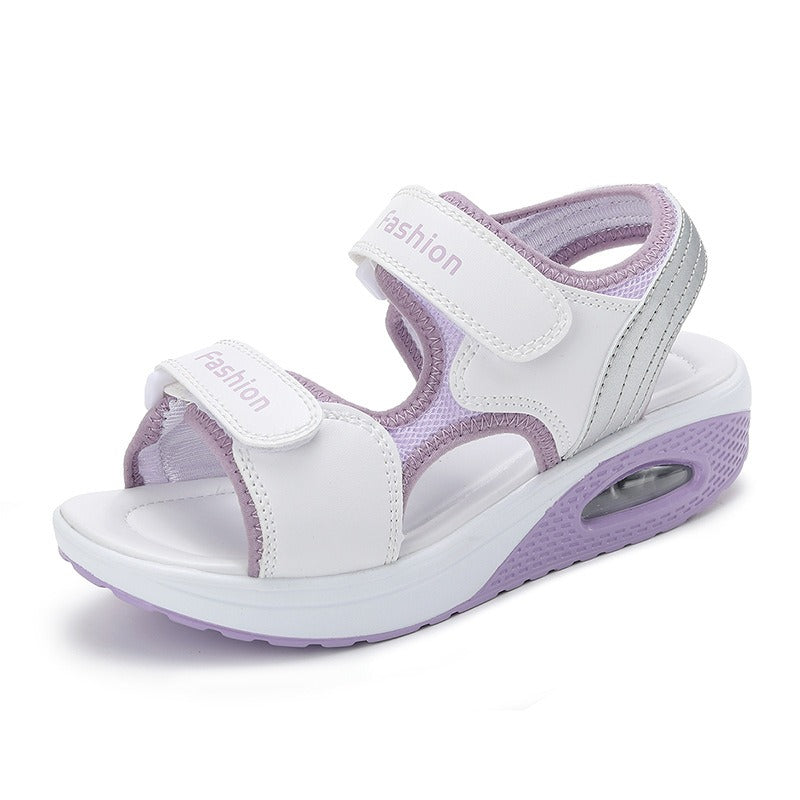 Sandalias plataforma mujer deportiva cierre velcro - Ayla