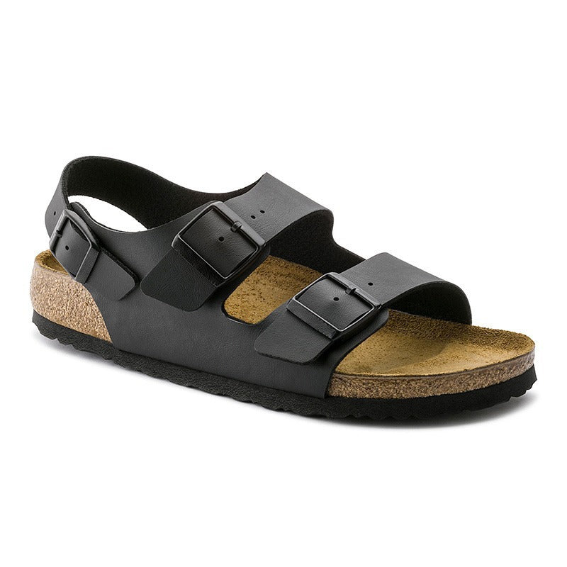 Sandalias ortopédicas hombre bio sintético hebillas triple confort - Renato