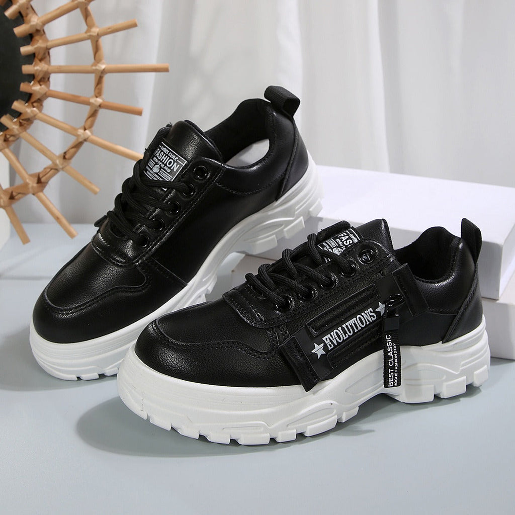 Zapatillas mujer piel sintética casual - Evelyne