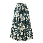 Falda midi para mujer de estampado floral diseño plisado - Camila