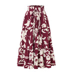 Falda midi para mujer de estampado floral diseño plisado - Camila
