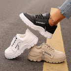 Zapatillas mujer piel sintética casual - Evelyne