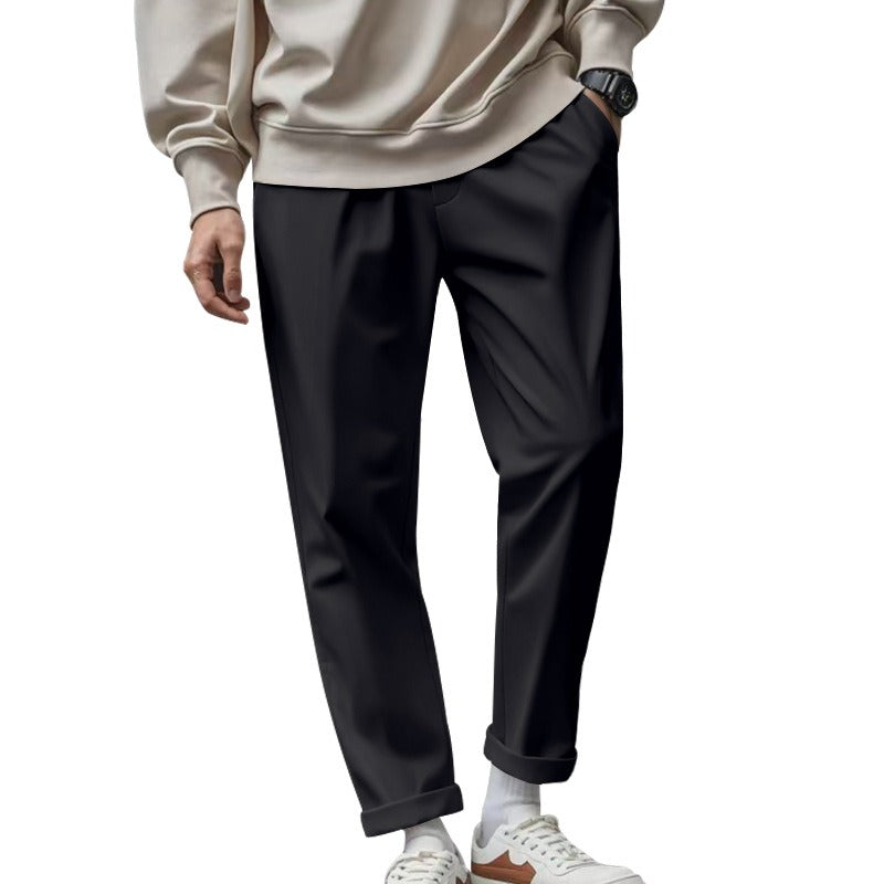 Pantalón hombre casual recto tela fluida - Sylvain