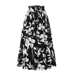 Falda midi para mujer de estampado floral diseño plisado - Camila