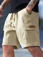 Bermuda hombre algodón acanalado estilo urbano - Camus
