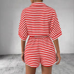 Mono corto camisero rayas horizontales - Brisa