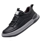 Zapatillas casuales para hombre de cuero sintético con cordones elásticos - Édgar