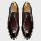 Zapatos derby hombre cuero calado estilo clásico - Humberto