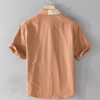 Camisa manga corta para hombre contraste patchwork - Elian