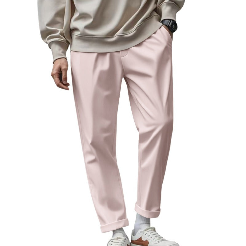 Pantalón hombre casual recto tela fluida - Sylvain