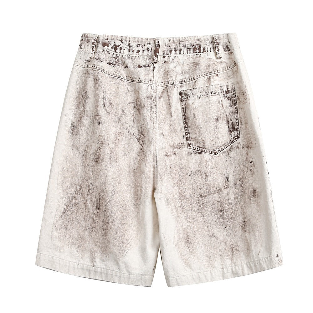 Pantalones cortos para hombre de algodón lavado estilo cargo - Marc