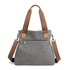 Bolso tote para mujer de lona resistente estilo casual con asas dobles - Marisol