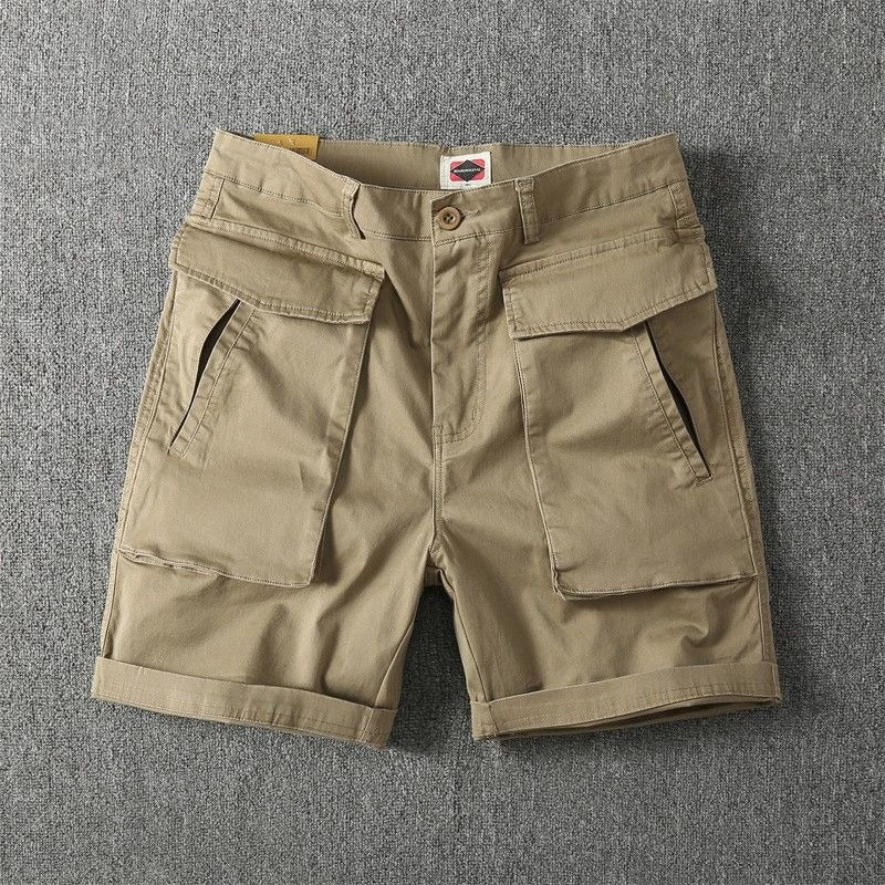 Pantalones cortos para hombre algodón bolsillos cargo estilo casual - Erik