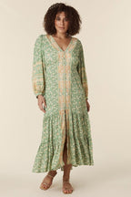 Elvira Splice - Maxi vestido estampado con botones
