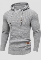 Jersey hombre con capucha punto texturizado cordones - Ronan